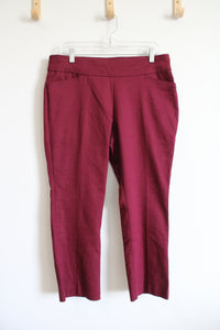 Croft & Barrow The Effortless Stretch Red Pants | 12 Petite Short