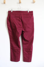 Croft & Barrow The Effortless Stretch Red Pants | 12 Petite Short