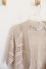 Liz Claiborne Tan Knit Shrug | M Petite