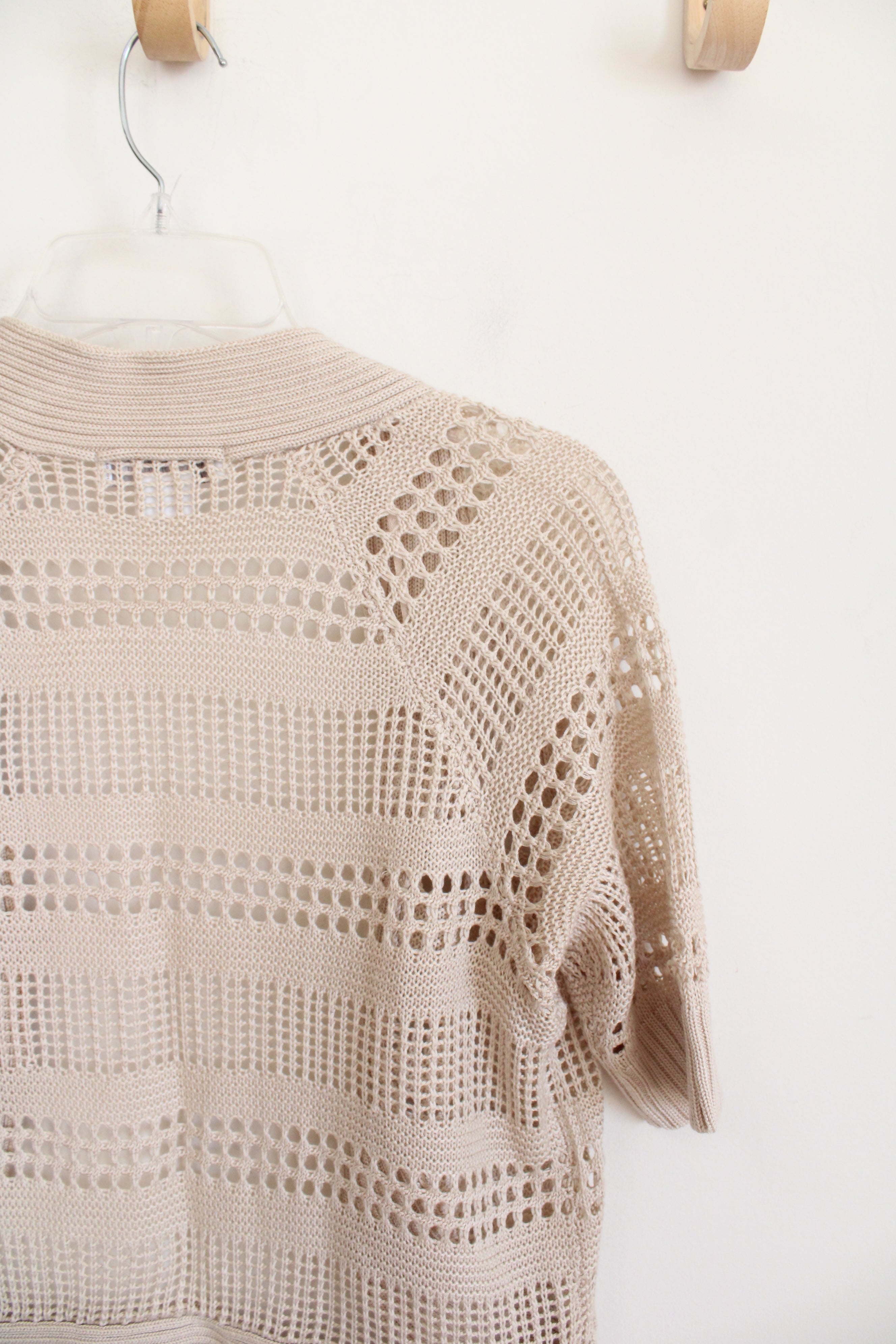 Liz Claiborne Tan Knit Shrug | M Petite