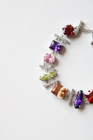 Park Lane Center Stage Multi-Colored Crystal Toggle Bracelet