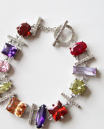 Park Lane Center Stage Multi-Colored Crystal Toggle Bracelet