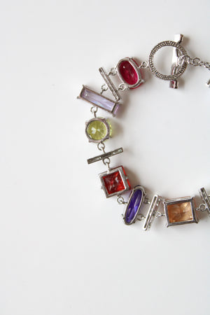 Park Lane Center Stage Multi-Colored Crystal Toggle Bracelet