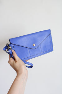 Dooney & Bourke Cobalt Blue Envelope Wallet Wristlet