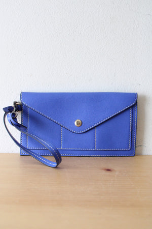 Dooney & Bourke Cobalt Blue Envelope Wallet Wristlet