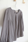 Banana Republic Taupe Pleated Neck Top | L