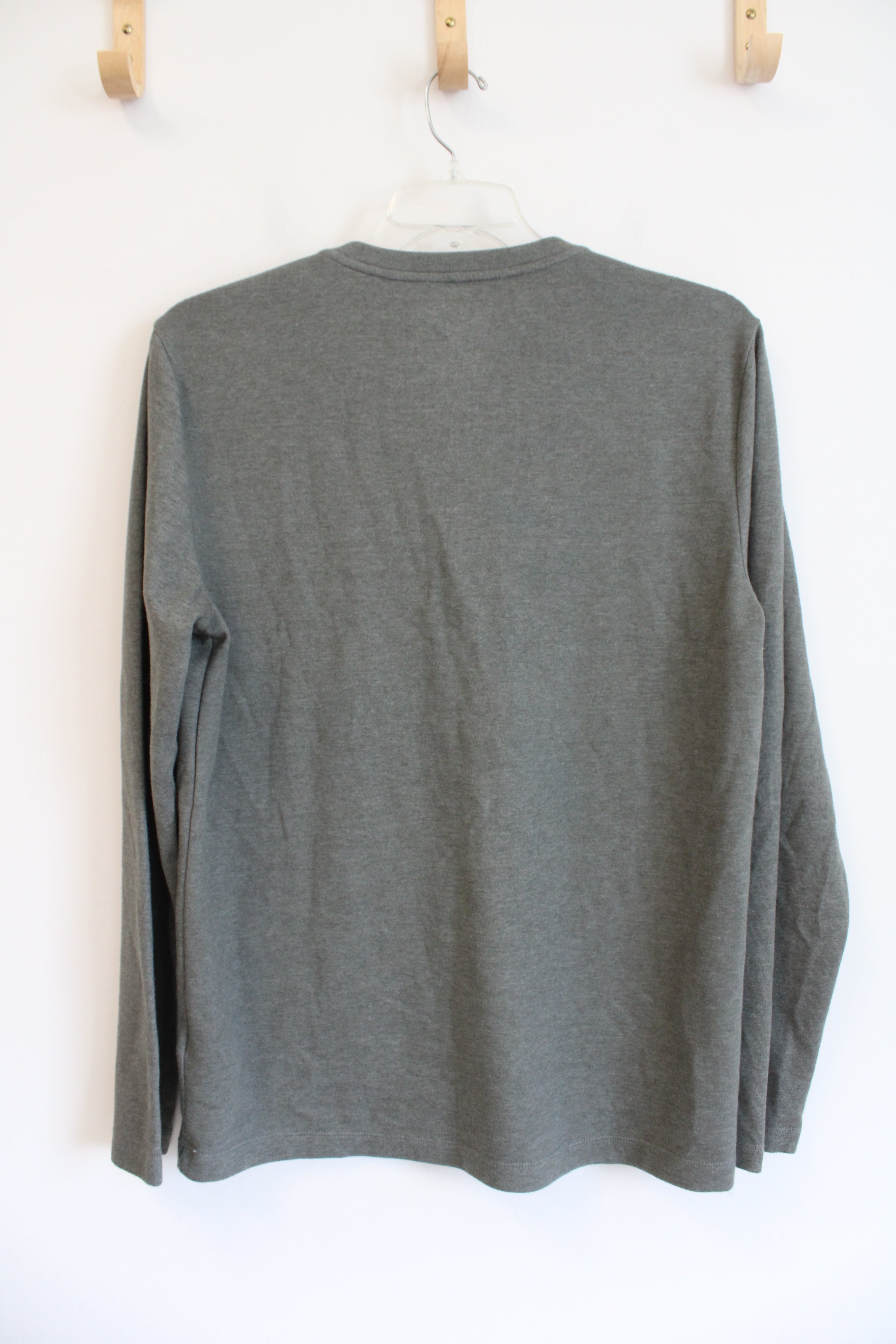 Gap Long Sleeved Green Soft Henley Shirt | L