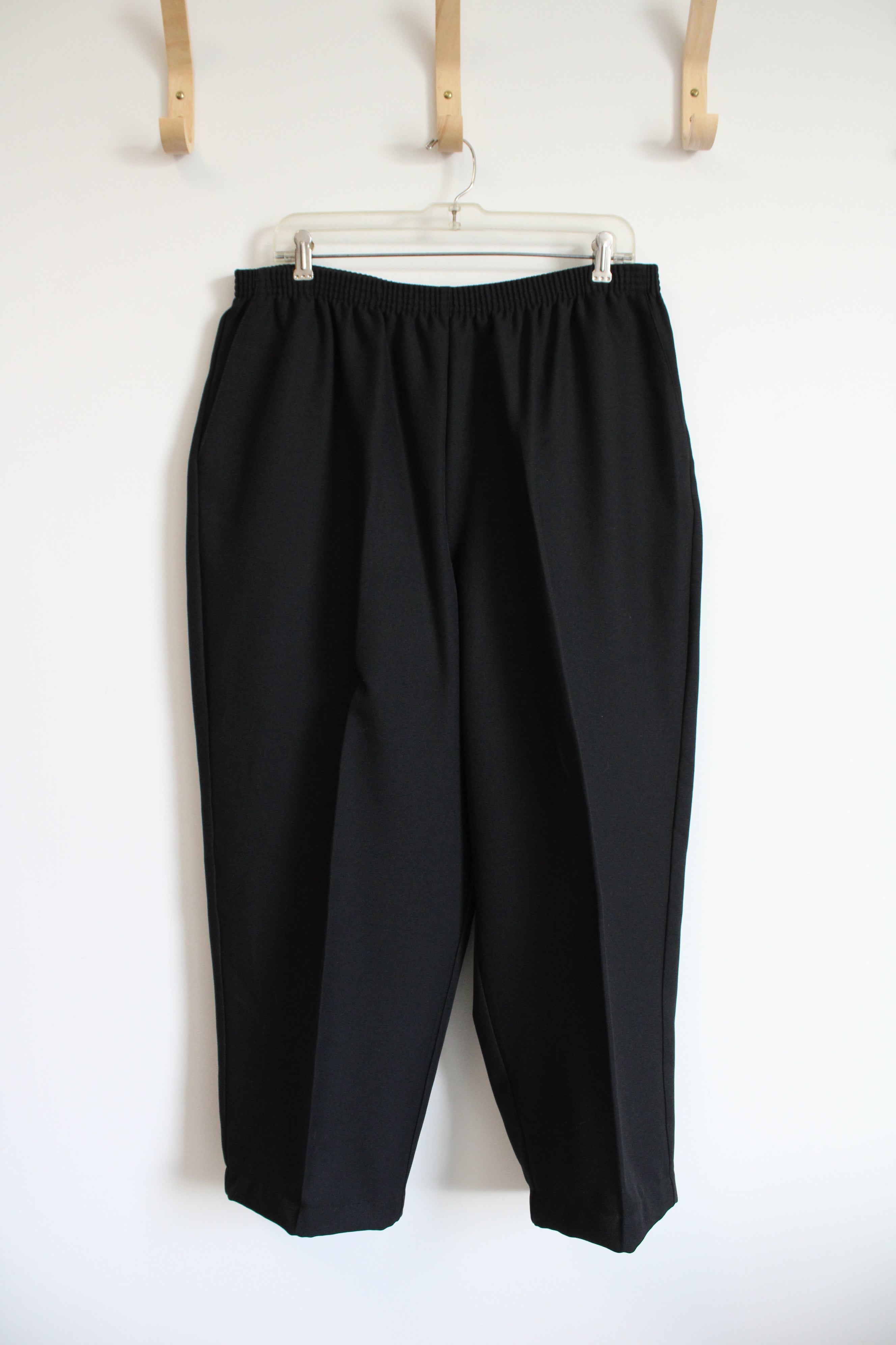 Alfred Dunner Black Trouser Pants | 20W