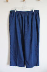 Alfred Dunner Blue Denim Trouser Pants | 20