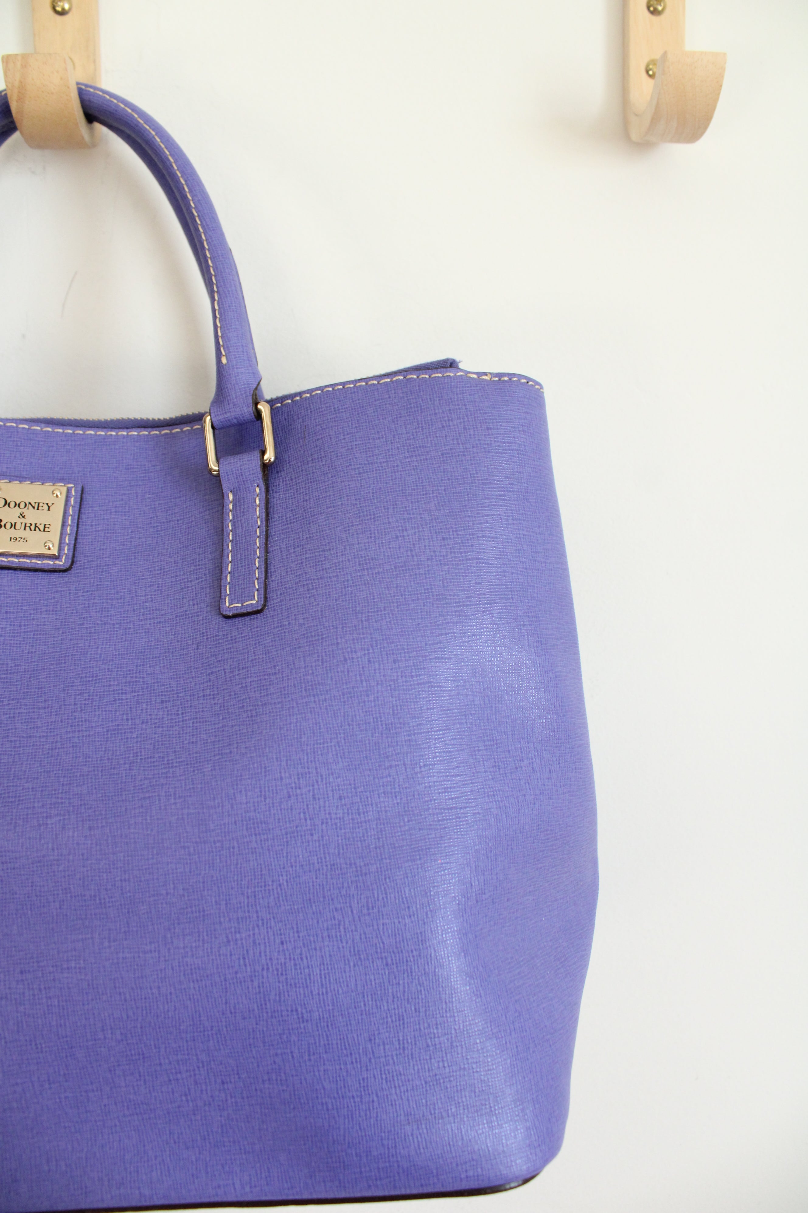 Dooney & Bourke Purple Willa Leather Satchel