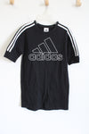 Adidas Loose Fit Black Logo T-Shirt Dress | Youth S (7/8)