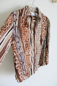 Alfred Dunner Animal Print Blouse | 6 Petite