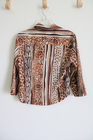 Alfred Dunner Animal Print Blouse | 6 Petite