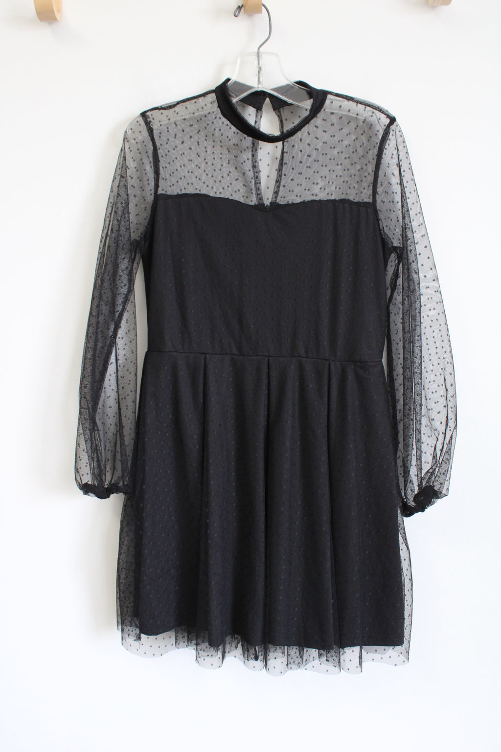 NEW Soly Hux Black Tulle Long Sleeved Dress | 11/12