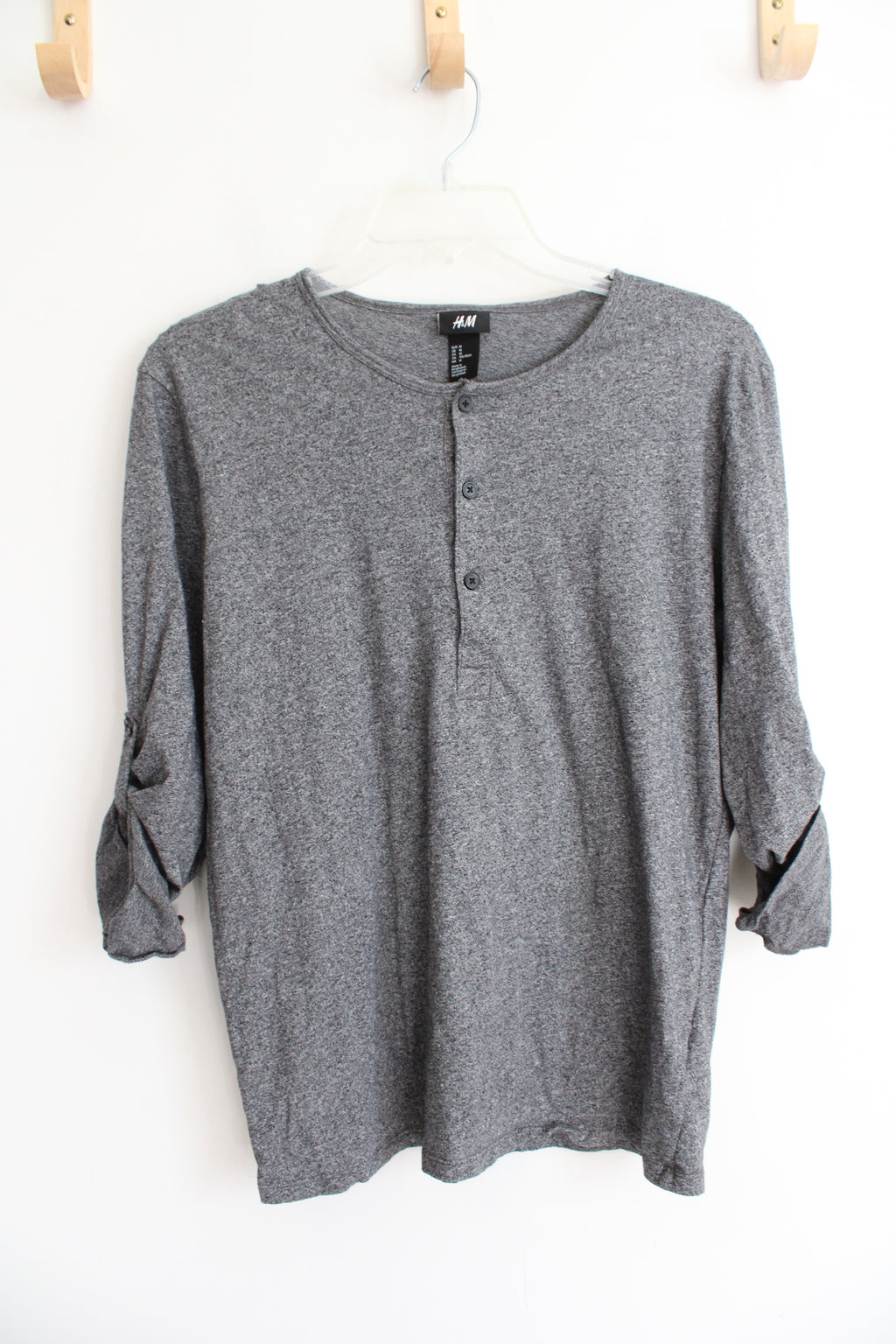 H&M Gray Rolled Sleeved Shirt | M