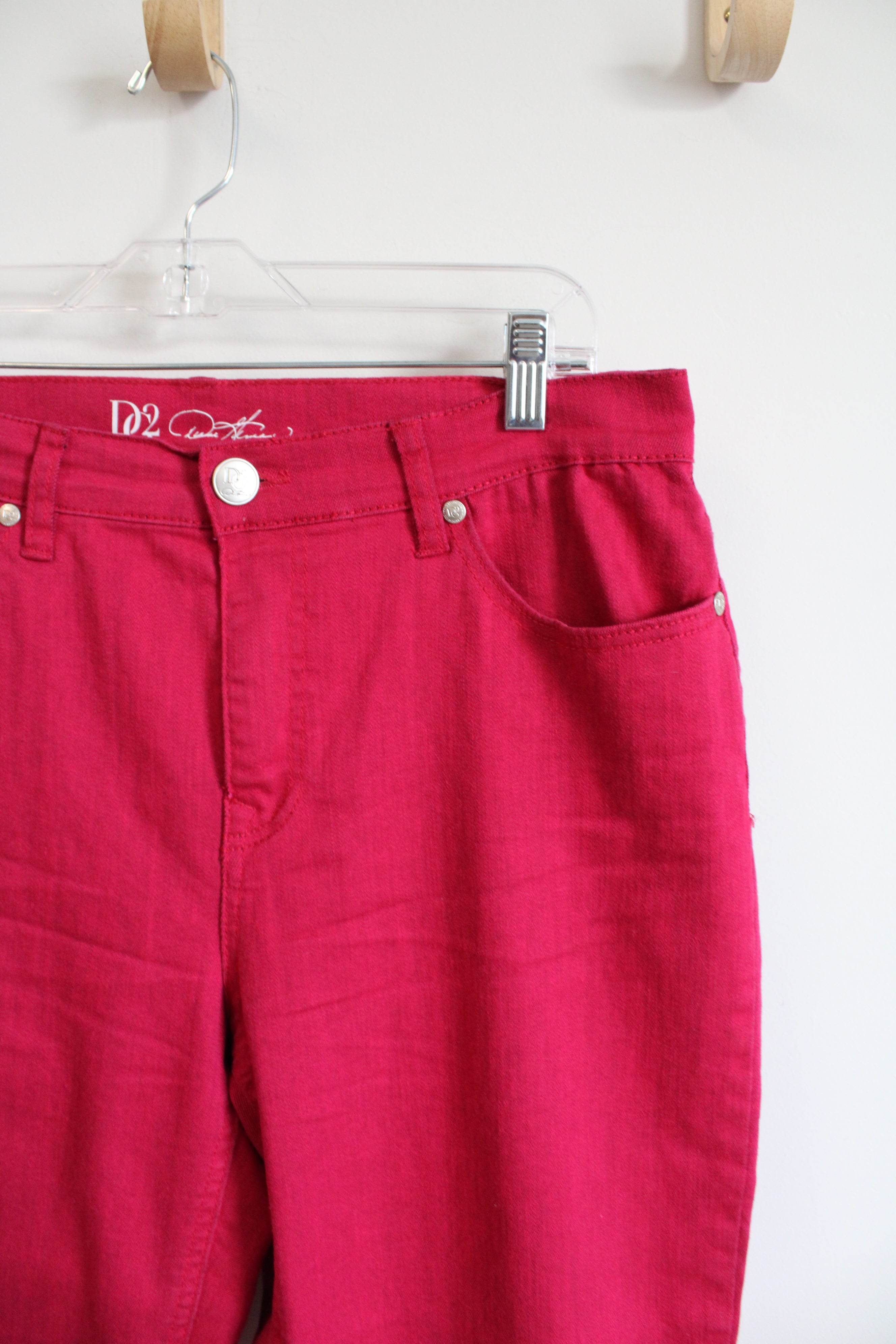 Diane Gilman Hot Pink Fringe Capri Pants | 12 Petite