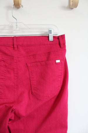 Diane Gilman Hot Pink Fringe Capri Pants | 12 Petite