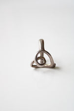 Open Heart Silver Ring | Size 4