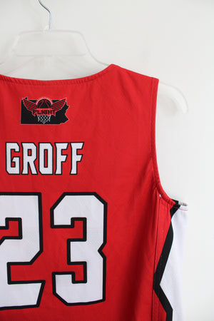 Pennsylvania Flight Reversible Black & Red Groff #23 Basketball Jersey | Youth XL (18/20)