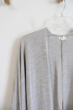 Donni Light Green & White Ribbed Cardigan | M