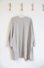 Donni Light Green & White Ribbed Cardigan | M