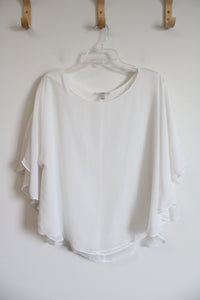 Dressbarn Flutter Sleeve Top | XL