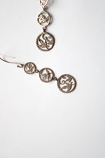 Leaf Sterling Silver Dangle Earrings