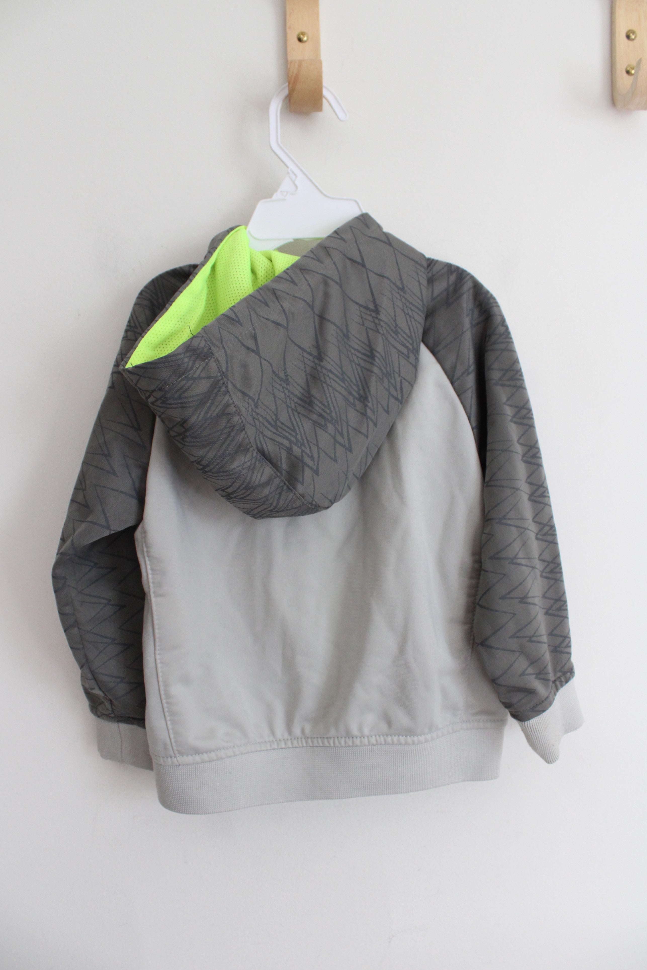 Puma Gray & Neon Green Jacket | 4T