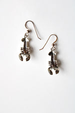 Lobster Dangle Sterling Silver Earrings