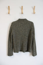 Dressbarn Green Quarter Zip Sweater | XL Petite