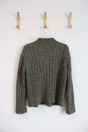 Dressbarn Green Quarter Zip Sweater | XL Petite