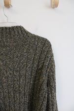 Dressbarn Green Quarter Zip Sweater | XL Petite