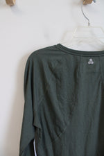 NEW Tek Gear Olive Green Long Sleeved Shirt | L