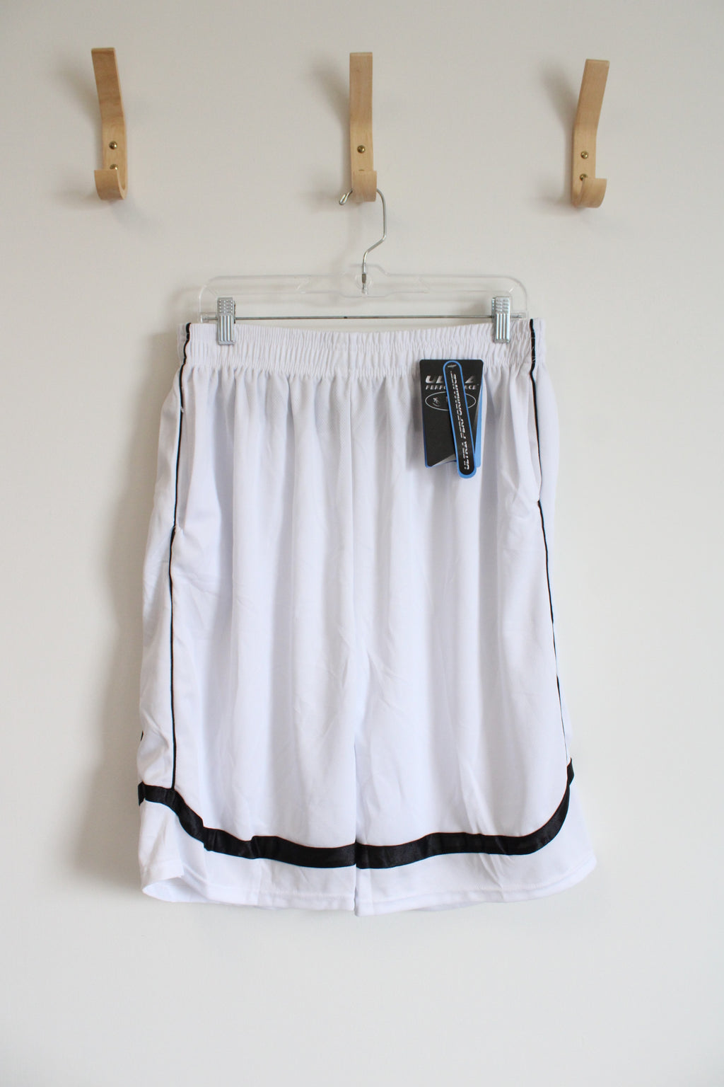 NEW Ultra Performance White & Black Basketball Shorts | XXL