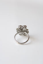 Silver Black Stone Ring | Size 5