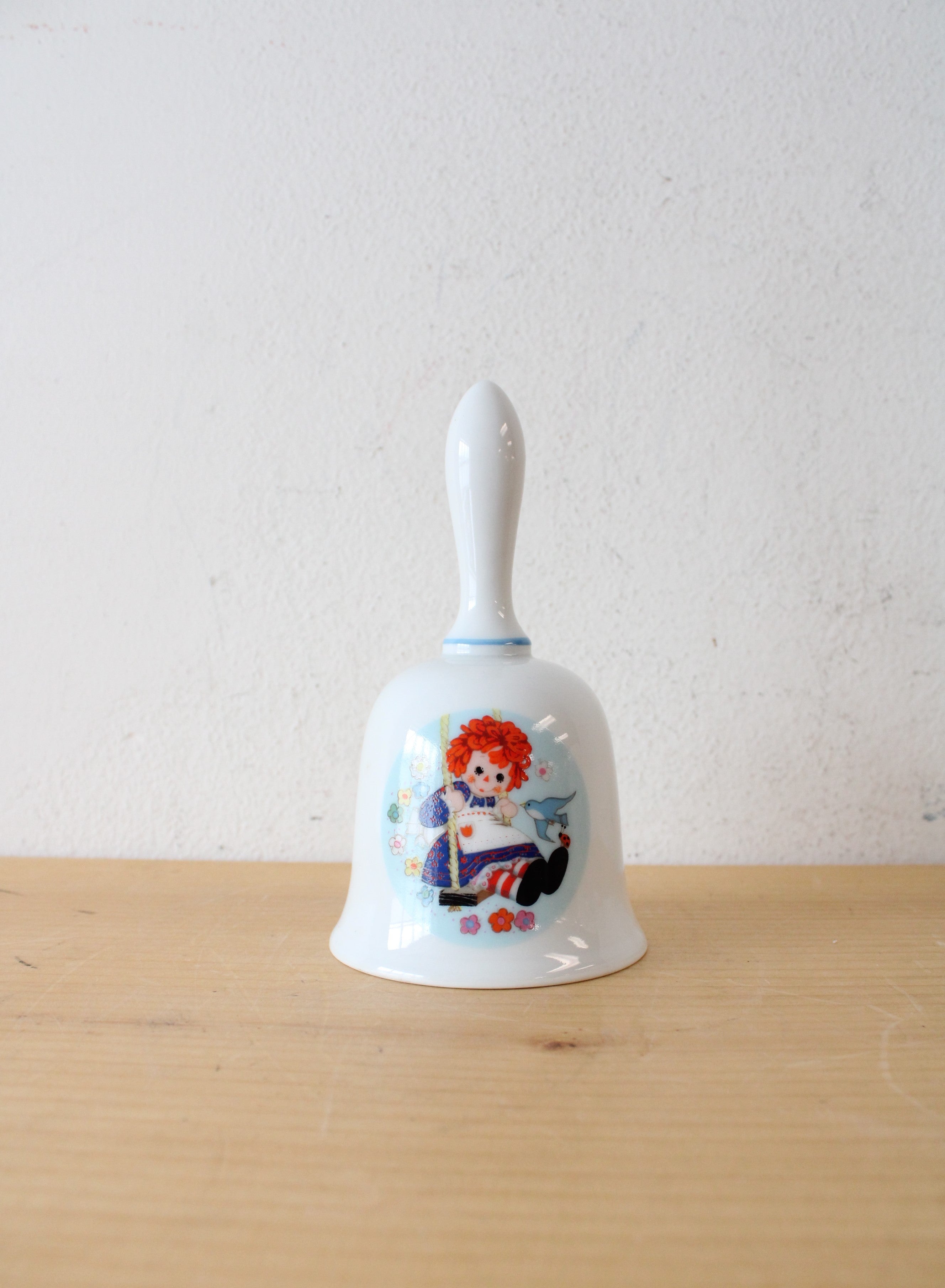 Schmid Vintage 1979 Raggedy Ann Ceramic Bell