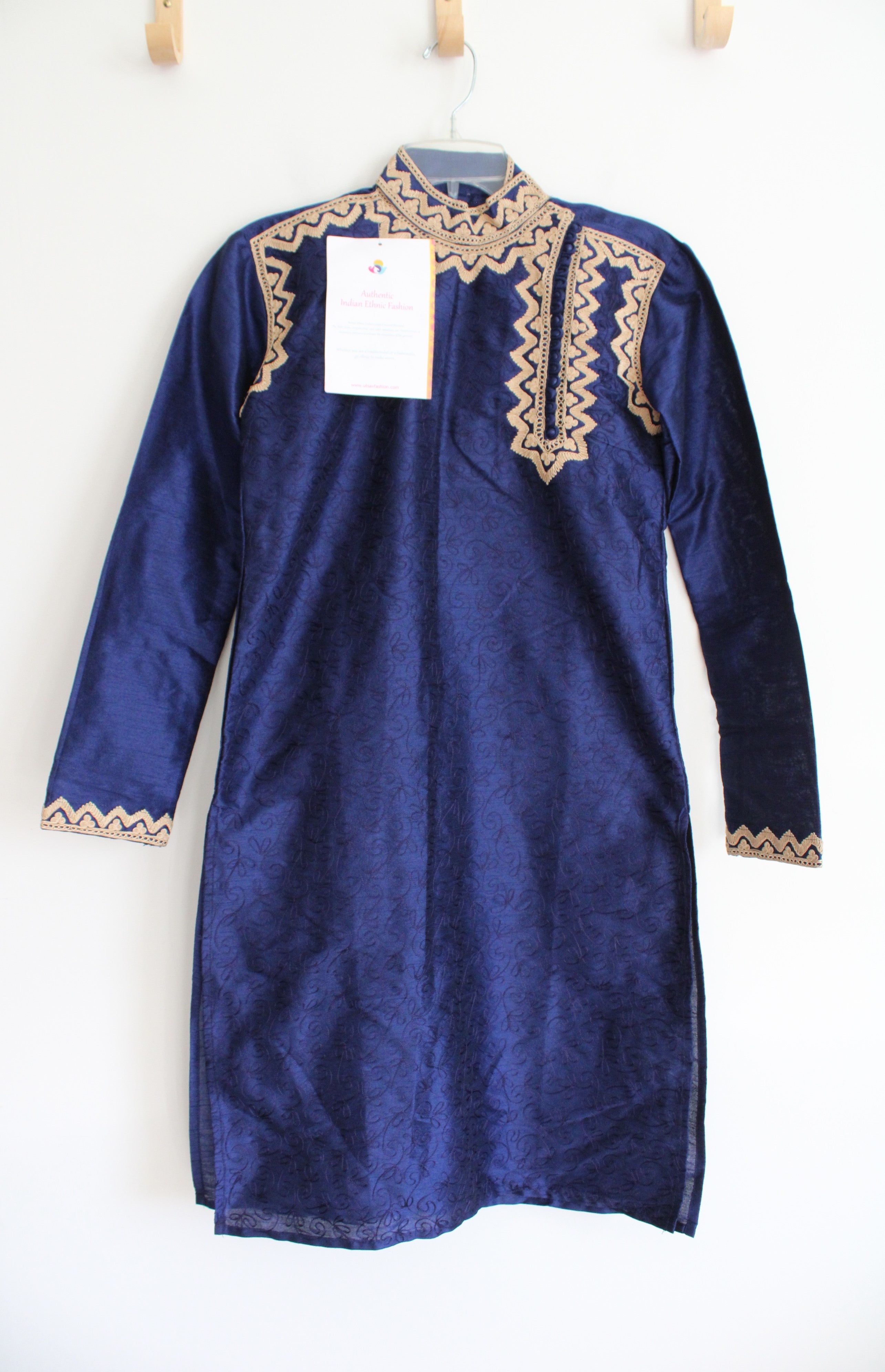 NEW Utsav Fashion Blue & Gold Kurta | 32