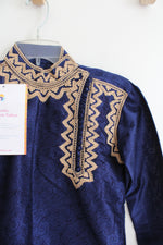 NEW Utsav Fashion Blue & Gold Kurta | 32