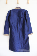 NEW Utsav Fashion Blue & Gold Kurta | 32