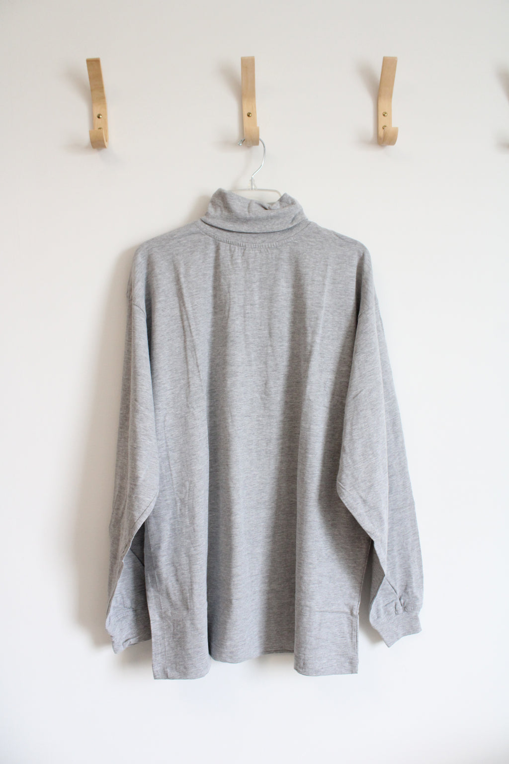 NEW Guide Gear Gray Cotton Long Sleeved Turtleneck Shirt | L