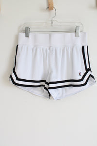 Champion White Black Athletic Shorts | S