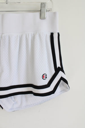 Champion White Black Athletic Shorts | S