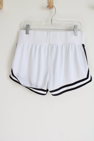 Champion White Black Athletic Shorts | S