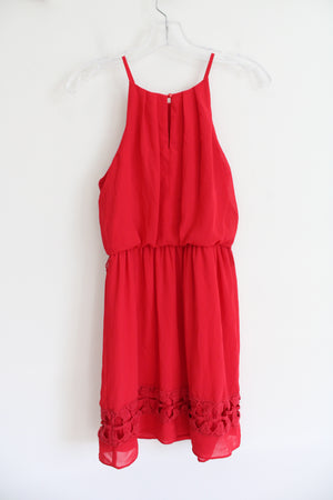 A. Byer Red Halter Dress | S