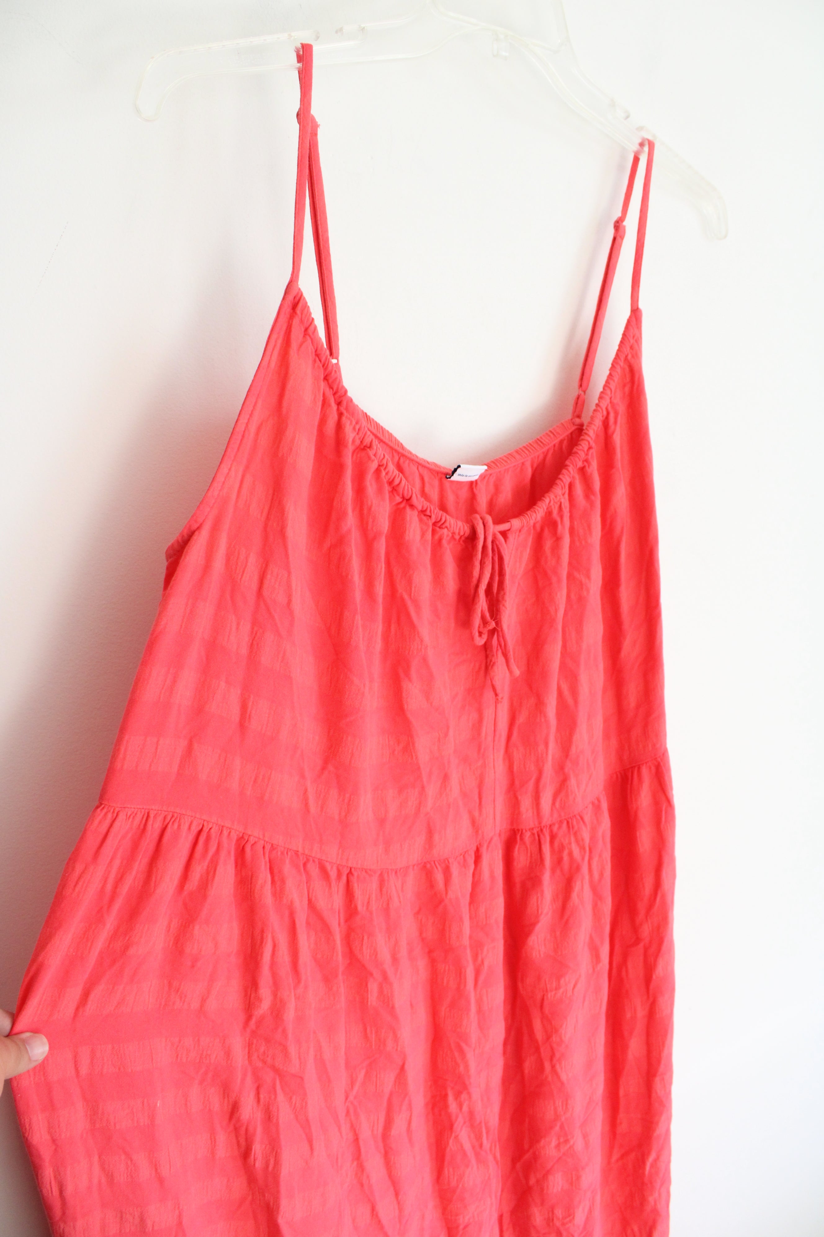 Old Navy Pink Orange Striped Maxi Dress | XXL