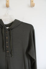 Lou & Grey Signature Soft Olive Green Hooded Dress | XS