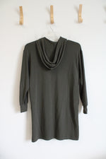 Lou & Grey Signature Soft Olive Green Hooded Dress | XS