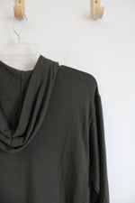 Lou & Grey Signature Soft Olive Green Hooded Dress | XS