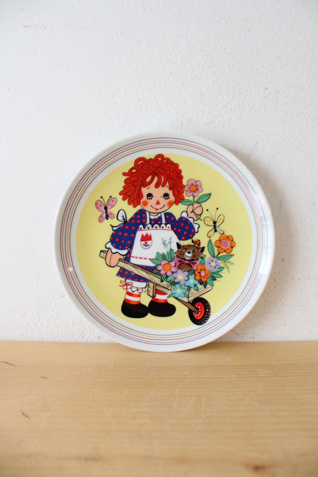 Schmid Raggedy Ann "The Sunshine Wagon" Annual 1980 Collector Plate