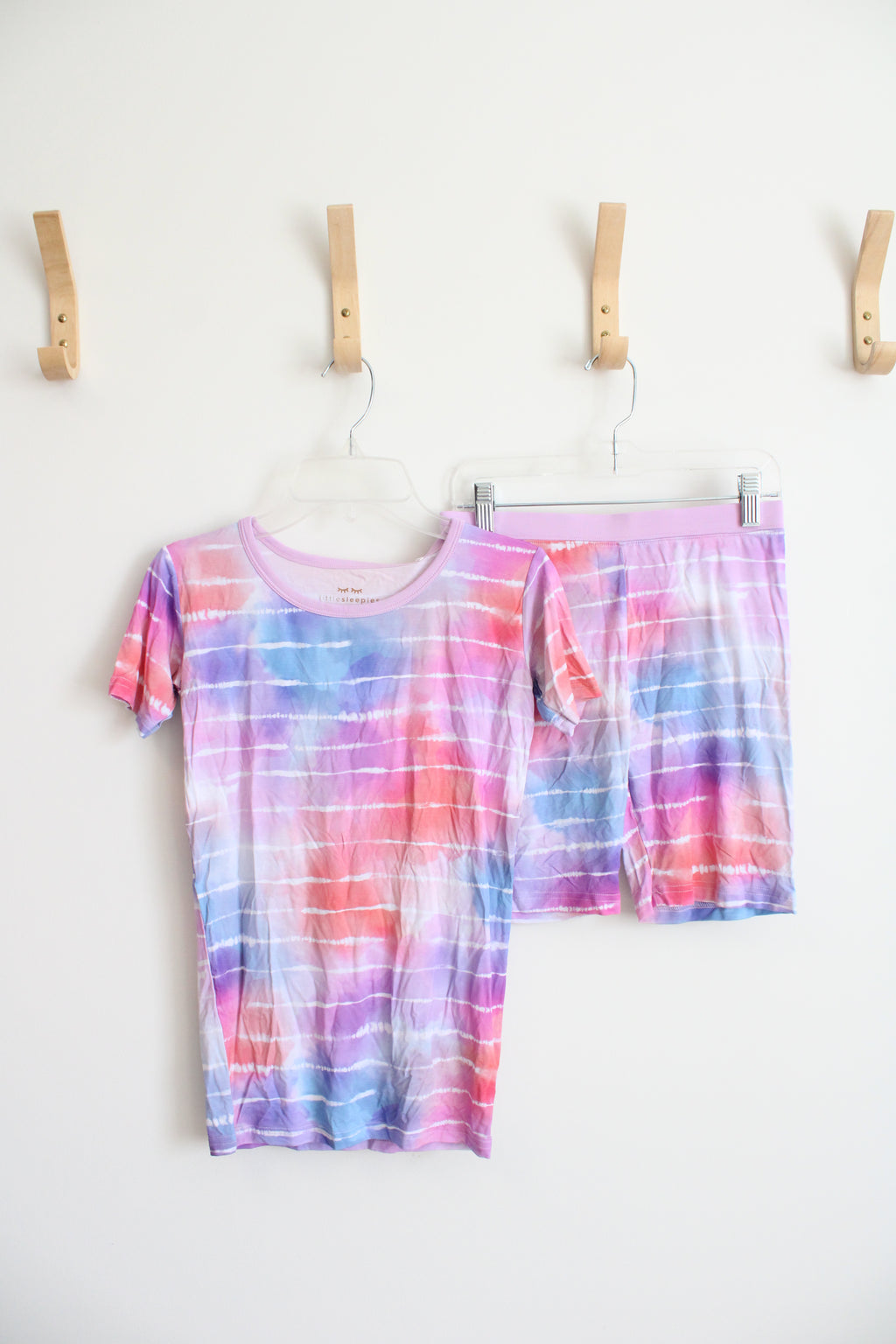 NEW Little Sleepies Pink Purple Striped Pajama Set | Youth 12/14
